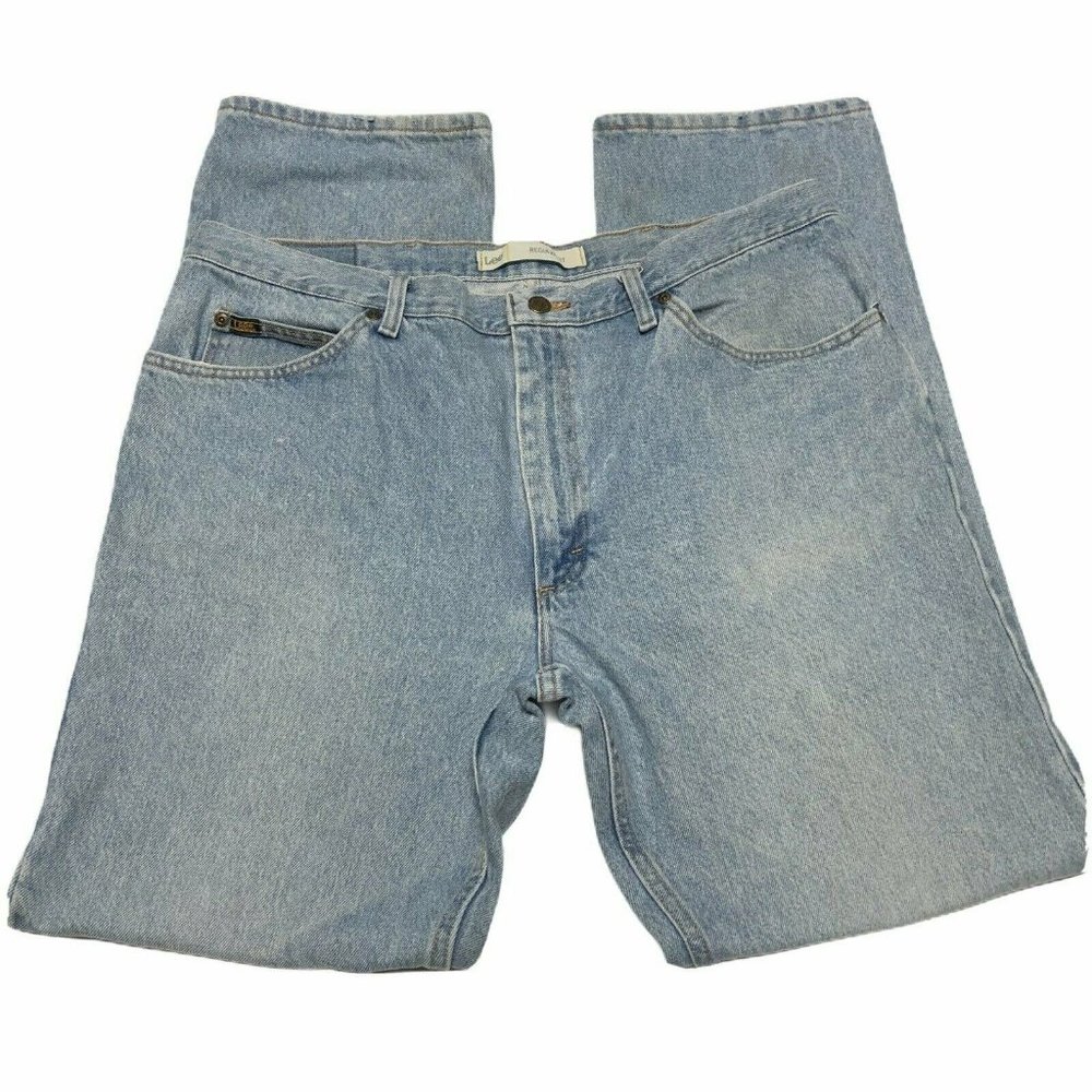 Lee Mens  40 X 34 Blue Jeans Regular fit light wash Vintage